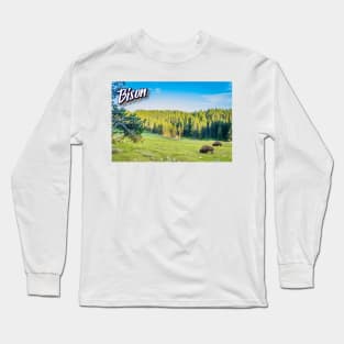 Bison at Yellowstone Long Sleeve T-Shirt